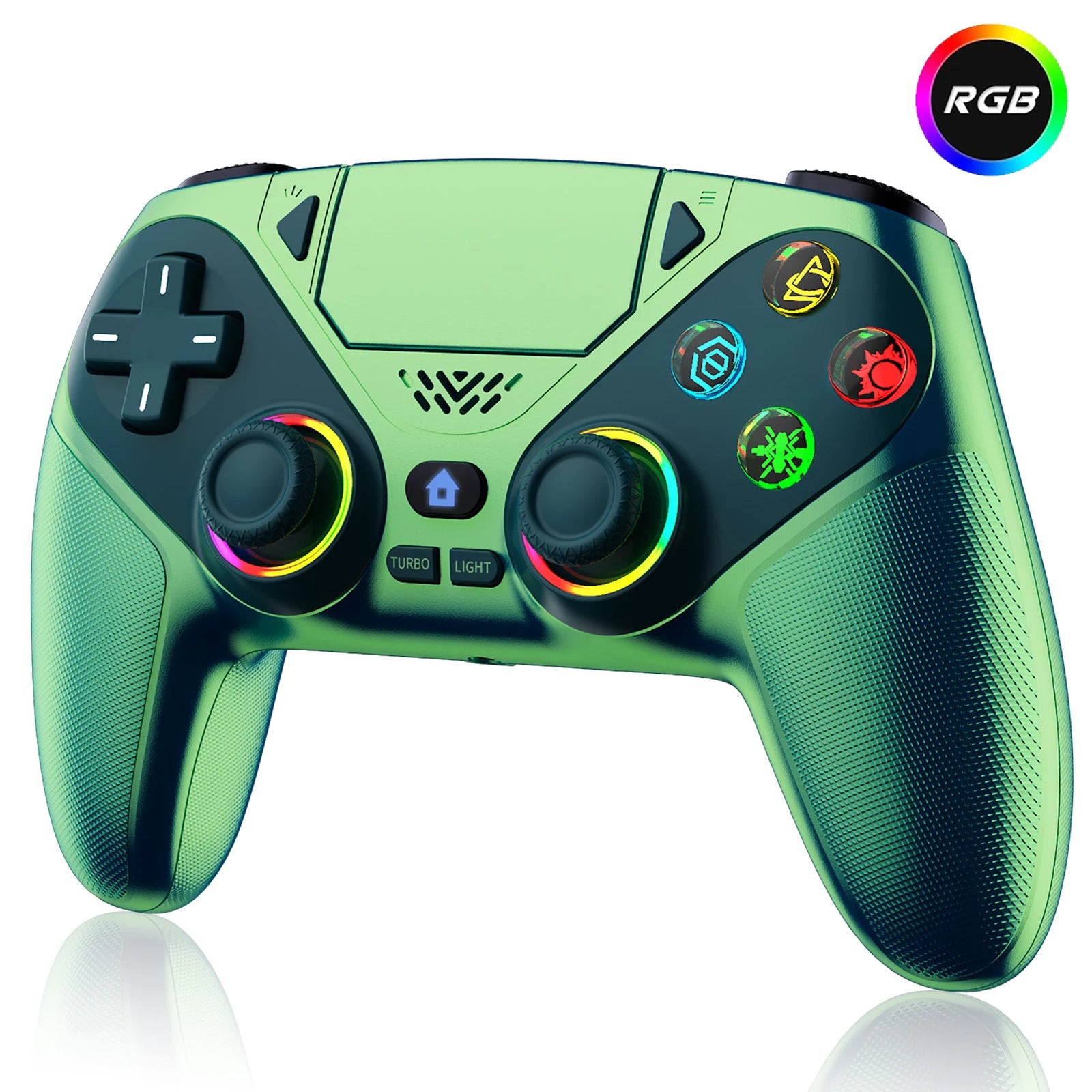 Controller For Playstation 5 PS5/PS5 Pro/Slim/PC Gamepads W/Hall Effect RGB Wireless Game Control Joystick Marco/Turbo Program