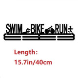 Rack de exibição de medalha de corrida de maratona, cabide de suporte, organizador para parede, esportes de corrida