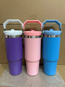 30 oz Premium Steel Travel Cup with Non-Slip Base - Car, Office, Hiking, Leak and Sweat Resistant Design