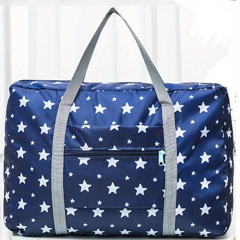 Portable and lightweight travel luggage bag, large capacity sports and fitness bag, foldable handheld boarding bag