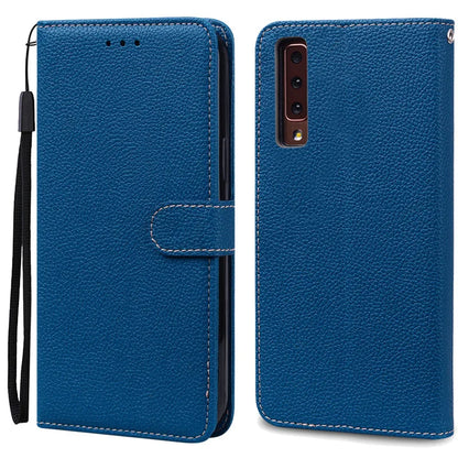 Funda de cuero de lujo con tapa para Samsung Galaxy A7 2018 (SM-A750F)