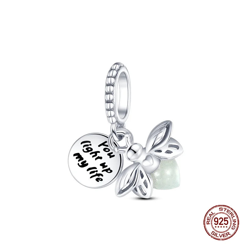 Ocean Series - Original Genuine 925 Sterling Silver Turtle Crab Mermaid Charm Beads Suitable for 3mm Bracelet DIY Making Pendant