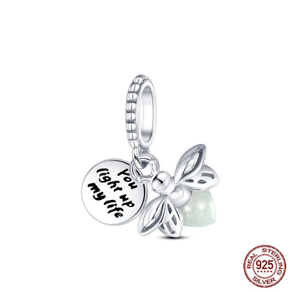 Ocean Series - Original Genuine 925 Sterling Silver Turtle Crab Mermaid Charm Beads Suitable for 3mm Bracelet DIY Making Pendant
