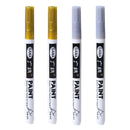 Fine tip permanent Paint Marker Pen DIY Paint Metallic Pen Permanent Gold SILVER Marker Touch Up,School Model Painting