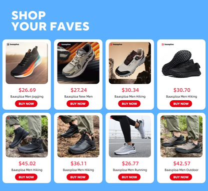 Baasploa Lightweight Running Shoes For Men 2023 Men's Designer Mesh Casual Sneakers Lace-Up Male Outdoor Sports Tennis Shoe