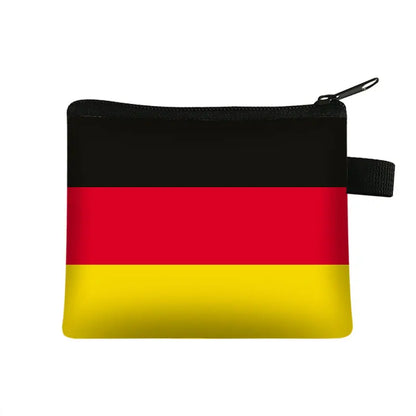 National Flag Print Coin Purses Algeria Spain Haiti Israel Women Wallet Saudi Arabia Men Purse Small Handbag Money Coin Bags