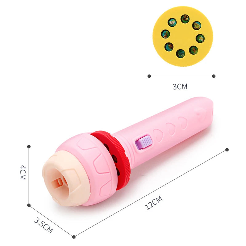 Linterna Proyector Lámpara Antorcha Juguete Lindo Dibujos Animados Creativo Juguete Lámpara Antorcha Linterna Proyector Juguete Libro De Cuentos Para Dormir Para Bebés