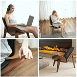 Nordic Three-Legged Shell Chair Simple Sofa Faux Leather Lounge Chair Armchair Living Room Office Furniture
