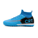 Professional Society Football Boot Men High-top Leather Lightweight TF/FG Five-a-side Soccer Shoes Childrens Football Shoes Kids