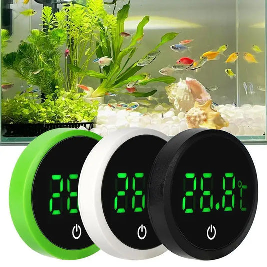 New Aquarium Self-Adhesive Thermometer LCD Digital Fish Tank Mini Thermometers Large Screen Monitor Terrarium Temperature Meter