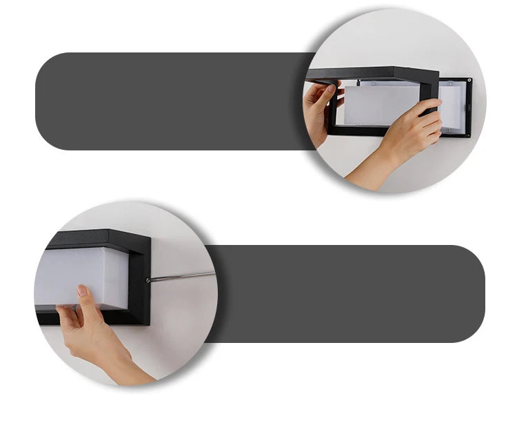 Led Outdoor Wall Light Waterproof IP65 Motion Sensor Led Outdoor Lighting Porch Lights Balcony Garden Lights Outdoor Wall Lamp