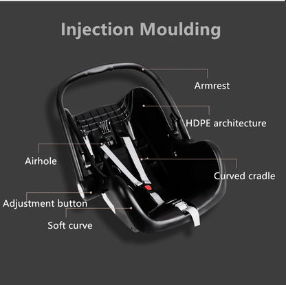 Luxurious 3-in-1 Portable Travel Baby Stroller High Landscape Aluminum Frame Foldable Pram Newborn Infant Four-Wheel Carriage