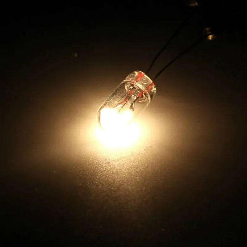 10/25/50pcs/lot Miniature 0.07A 3mm 4mm 5mm 3V/6V/9V/12V/24V Mini Lamp Light Bulb Edison Incandescent Filament Rice