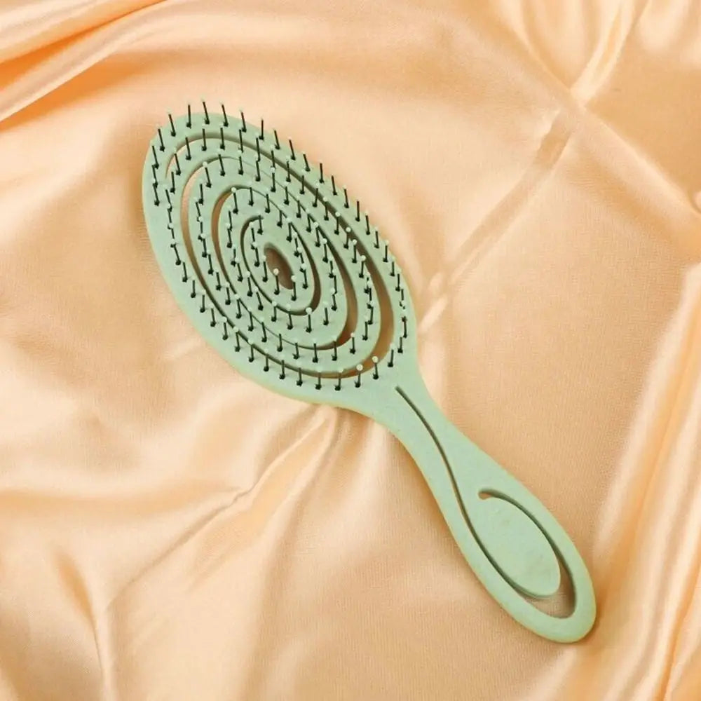 Peine de masaje elástico, peine para cabello enredado, cepillo desenredante, cepillos para cabello rizado húmedo, peine de barbero, herramientas de peluquería