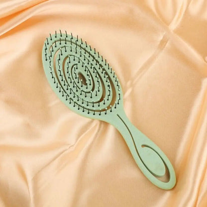 Peine de masaje elástico, peine para cabello enredado, cepillo desenredante, cepillos para cabello rizado húmedo, peine de barbero, herramientas de peluquería