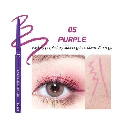 Delineador de ojos mate resistente al agua, de secado rápido, duradero, aplicación suave, perfecto para un maquillaje de ojos versátil, cosméticos de belleza.