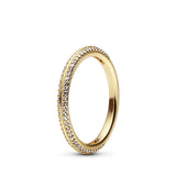 925 Sterling Silver Anéis Empilháveis para Mulheres, Coração Infinito, Esmalte Vermelho, Anel de Casamento, Jóias Presente, Original, Novo