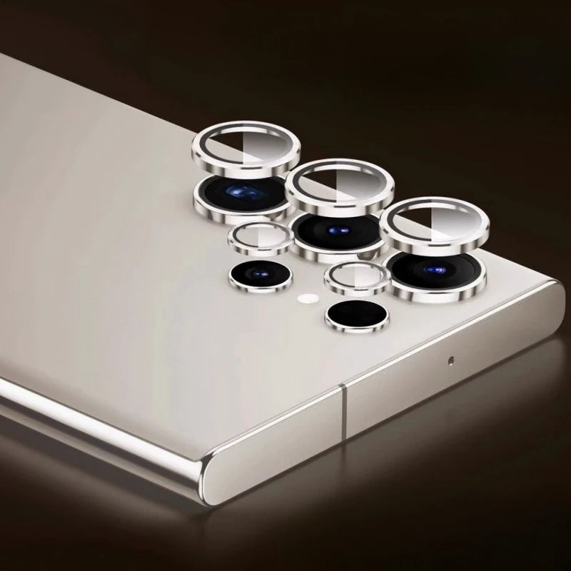 Metal Lens Glass For Samsung Galaxy S25 Ultra S25Plus S24Ultra Lens Ring For Samsung S23 S24 S25Ultra Camera Lens Protector