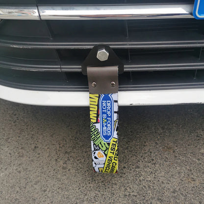 Correa de remolque colgante para coche con cultura de carreras JDM, cuerda de remolque, cinta, parachoques, accesorios para NOS HKS Initial D