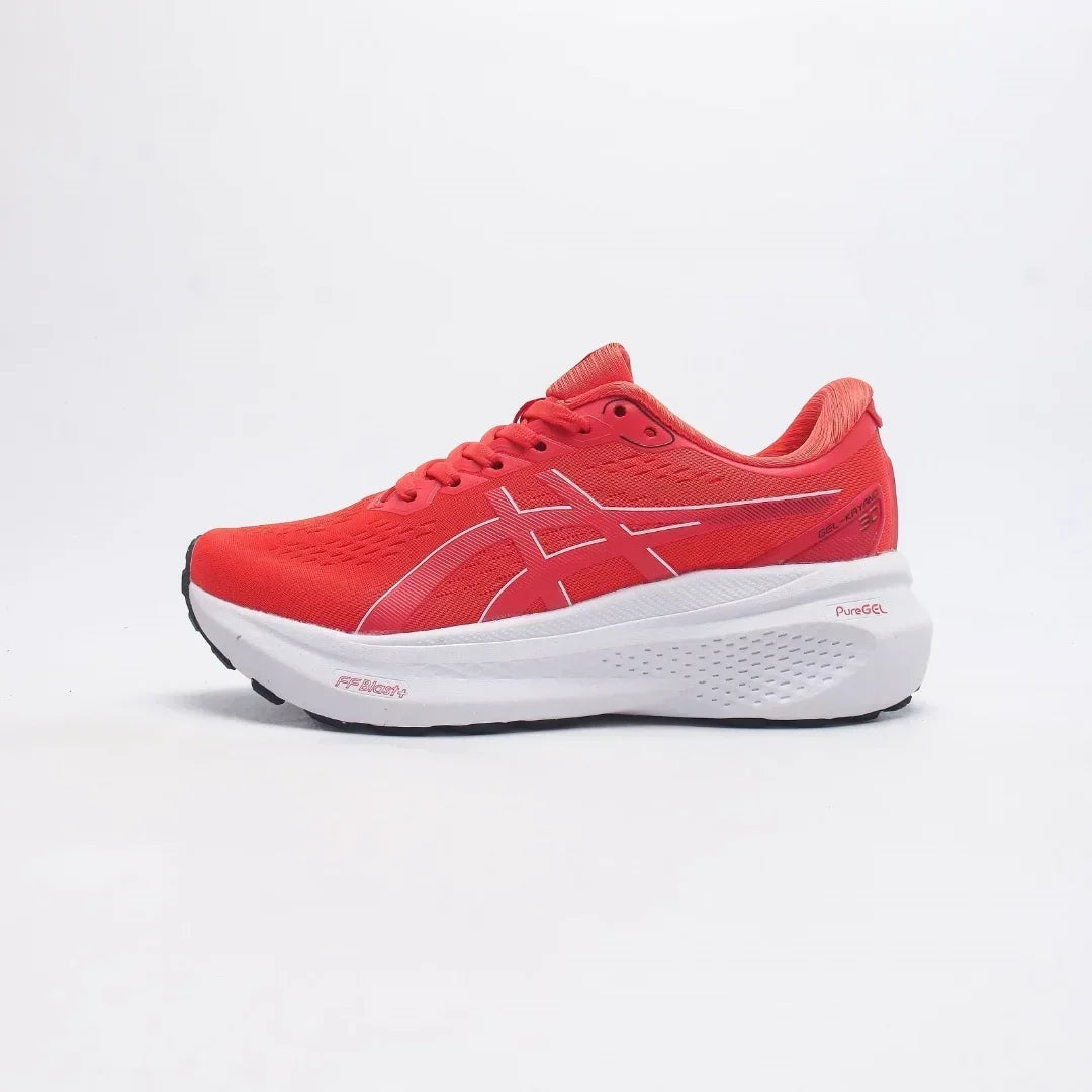 Zapatillas de running Asics Gel Kayano 30 para mujer, color negro, caña baja, antideslizantes, transpirables y ligeras.