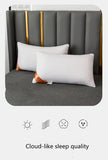 1pc White Bounce Back Pillow Solid Color Soft Comfortable Bedroom Bed Sleep 5star Hotel Home Single Adult Pillow