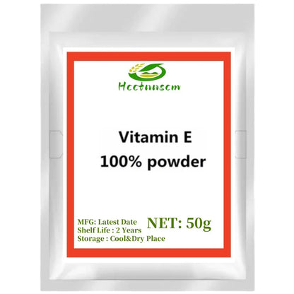 Suplementos de vitamina E en polvo y tocoferol. Suero regenerador antiarrugas. Blanqueador para acné localizado.