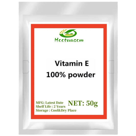 Suplementos de vitamina E en polvo y tocoferol. Suero regenerador antiarrugas. Blanqueador para acné localizado.