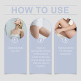 Skin Whitening Serum Private Parts Underarm Bleaching Essence Lighten Butt Knee Armpit Melanin Removal Intimate Area Brightener