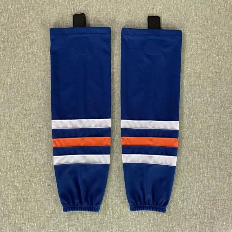 1 Pair Multiple Colors Knit Ice Hockey Socks 100% Polyester Team Training Socks Practice Socks Hockey Equipment Sports Sock