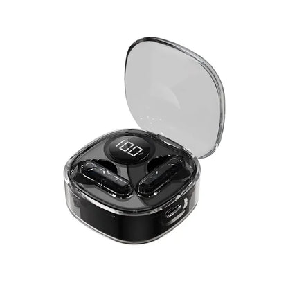 Apro138 True Wireless Bluetooth V5.3+EDR Transparency Headphones with ENC and LED Power Digital Display Stereo Sound Earphones