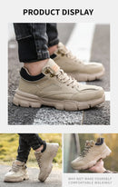 Safety Shoes Men Steel Toe Work Shoes Anti-smash Anti-puncture Indestructible Shoes Protective Boots Tactical Boots