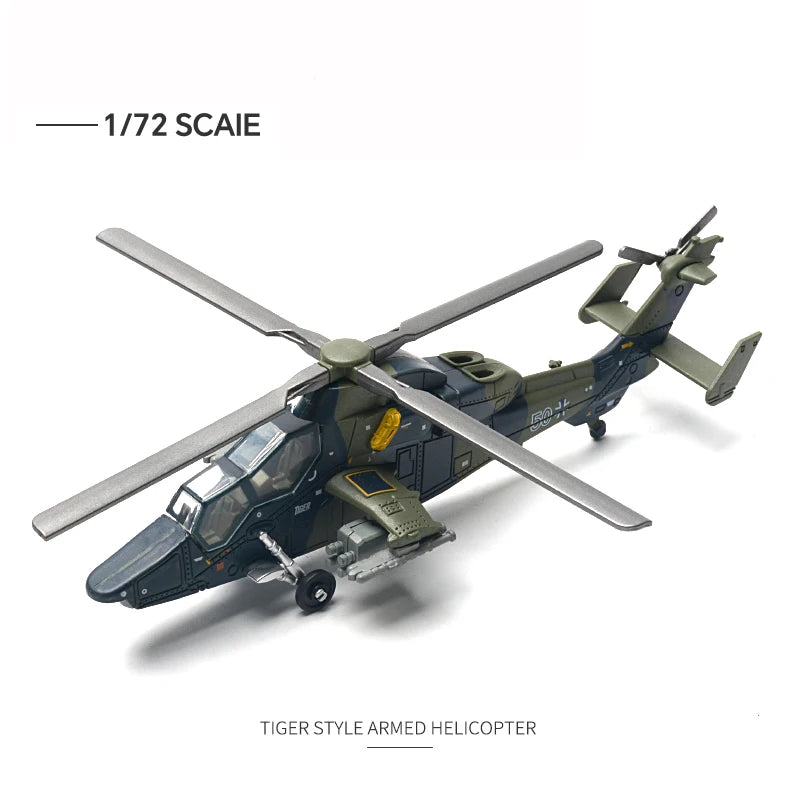 1/72 Modern US Army Tank M1A2 Leopard 2A7 Main Battle Tank Military Model AH-64 Copter Airplane Model Puzzle Assembly Model Toys