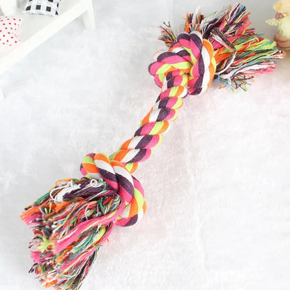 Dog Toy Pet Molar Bite-resistant Cotton Rope Knot for Small Dog Puppy Relieving Stuffy Cleaning Teeth Pet Chew Toys