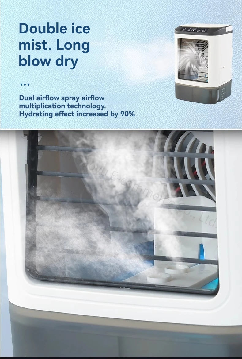 New Household Air-conditioning Fan, Mini Electric Fan in Dormitory, Small Air-conditioning Office, Small Movable Air Cooler