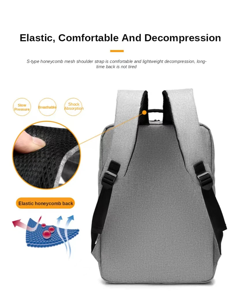 Laptop backpack travel Multifunctional Large capacity men's USB charging computer school backpacks Oxford waterproof bag for men