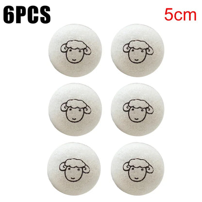 Bolas suavizantes reutilizables para secadora de lana, para telas, para ropa, kit de secado, prácticas, para el hogar, 5 cm, 1 unidad, 3 unidades, 6 unidades 