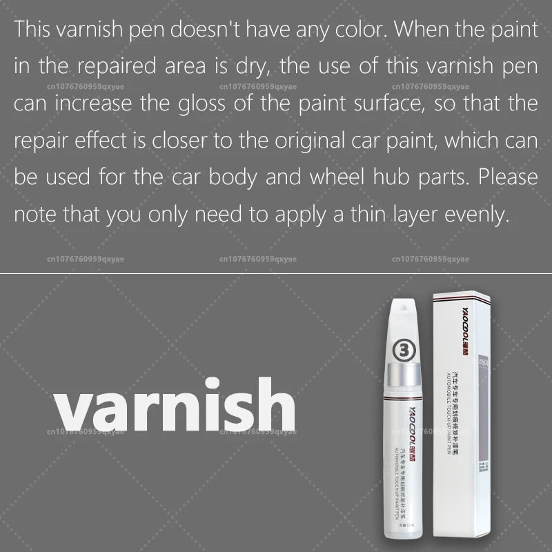 Suitable for Mazda 3, CX3, CX4, CX5, Mazda 6, Crystal Soul Dynamic Red Pearl White Clearcoat Pen, Automotive Paint Repair Set