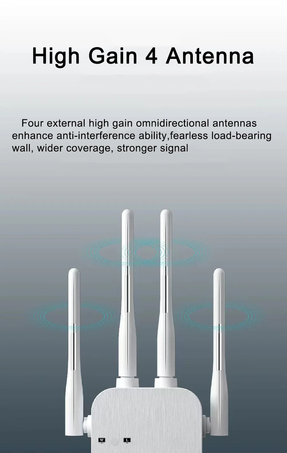 1200Mbps WiFi Repeater Wireless Extender WiFi Booster 5G 2.4G Dual-band Network Amplifier Long Range Signal WiFi Router Home