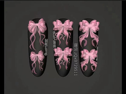 1pc Bowknot Candles Jellyfish Shell Rose Leaf  3D Acrylic Mold Nail Art Decoration Nails DIY Design Silicone  Nails Mold