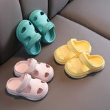 New Kids Summer Sandals Hole Shoes Baby Anti-slip Soft Floor Boys Girls Beach Sandals Slippers 1-6 Years Children