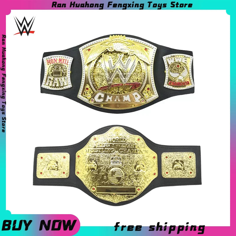 WWE Boxing Champion Gold Belt WWE Championship Belt Characters Occupation Wrestling Gladiators Belt Cosplay Toys Halloween Gift
