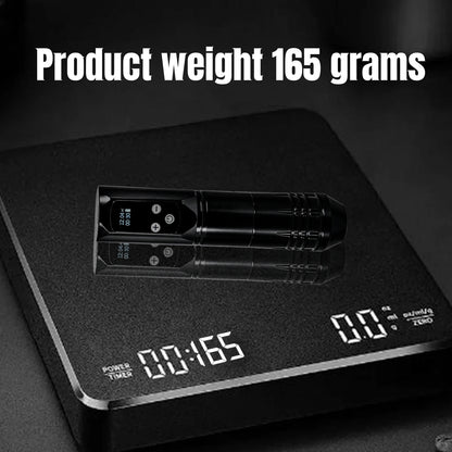 Máquina de tatuaje inalámbrica con motor de 4 mm y 4 velocidades ajustables, ideal para artistas del tatuaje principiantes. Suministros para tatuajes.