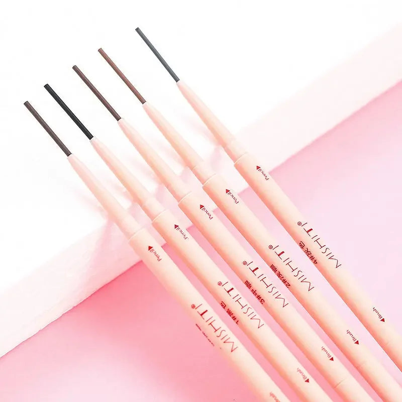 1Pc Ultra Fine Double-Ended Eyebrow Pencil Waterproof Sweat-proof Long Lasting Professional Eye Makeup for Women Wholesale 1.5mm