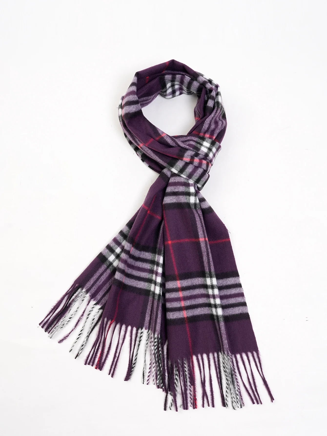 Bufanda tipo chal para hombre con tacto de cachemira cálido a cuadros de Edimburgo, bufanda a cuadros escoceses de estilo preppy