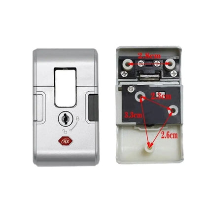 Portable Black Silver Luggage Paasword Lock Repacement Anti Theft Suitcase Lock Buckle Security Tool Lock Catch Security Padlock