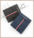 2023 New Short Men Wallets Slim Card Holder Male Purses Luxury PU Leather Coin Pocket High Quality Small Men's Wallet