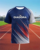 Hot Selling Fitness Short Sleeve DIADORA Badminton Sport Clothes T-shirt Comfortable Breathable Sweat Absorption Cycling Clothes