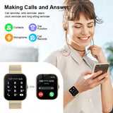 KESHUYOU New 1.83-inch Smartwatch Call Notifications Sleep Monitoring Activity Tracking Compatible with Android and iOS