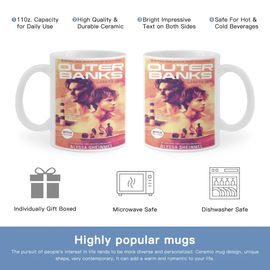 O-Outer Banks Anime Free shipping 11OZ Coffee Mug Beer Mugs Tea Milk Cup For coffee  Surprised Gift