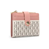 CH Luxury Brand Retro Design Business Card Bag Fashion Button Classic Folding Wallet Compact and Lightweight Women's Square Bag